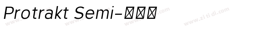 Protrakt Semi字体转换 Protrakt Semi字体转换